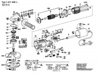 Bosch 0 601 338 141 Angle Grinder 110 V / GB Spare Parts